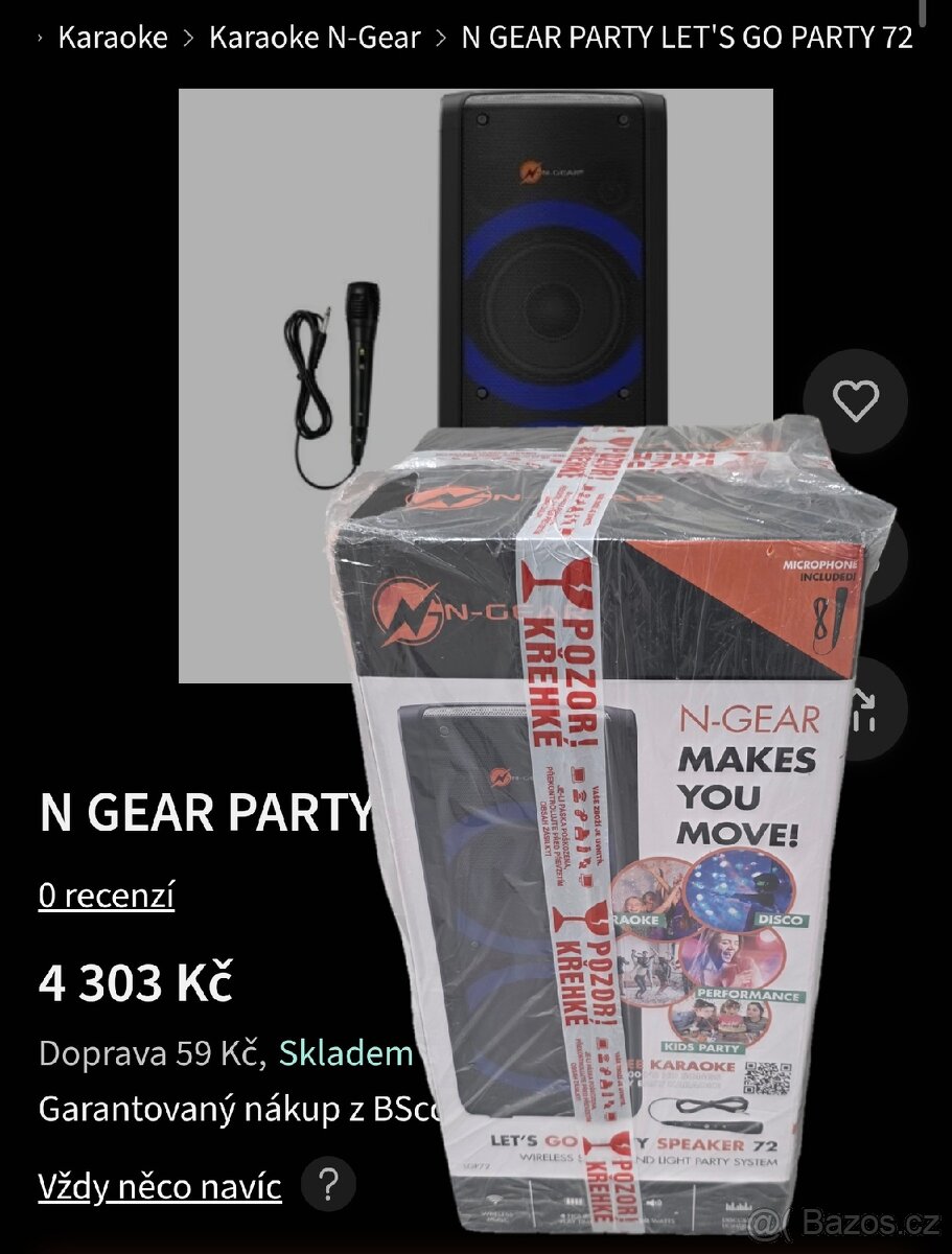 Karaoke set - N GEAR PARTY LET'S GO PARTY 72