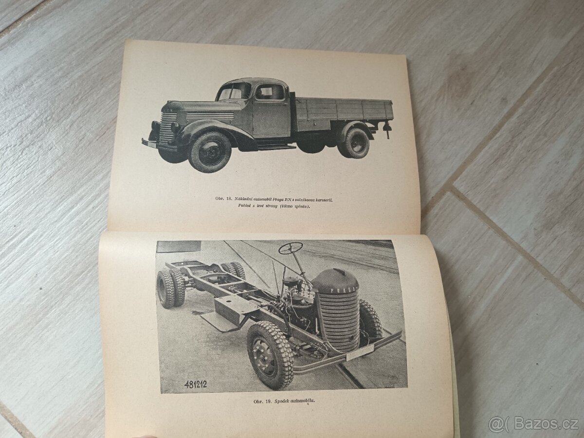 Praga RN 1949 popis vozidla a navod