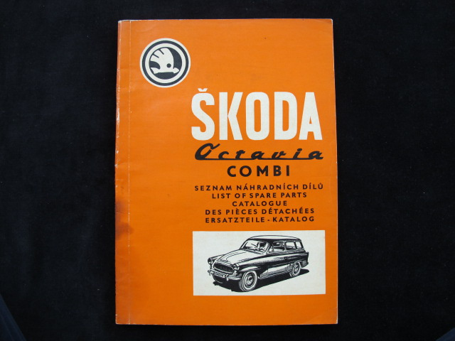 Škoda Octavia Combi Seznam náhradních dílú 1966