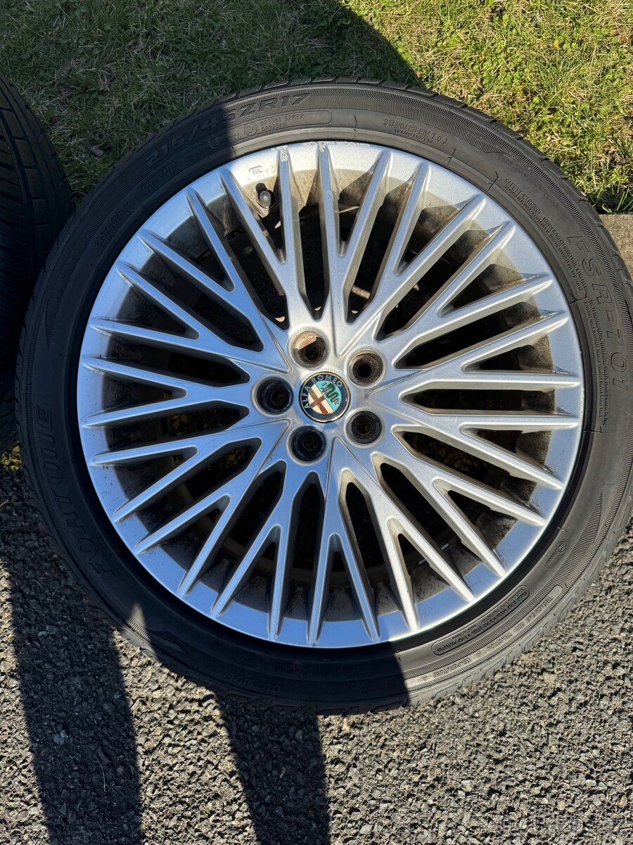 ALU Alfa Romeo, Letní Pneu - prodám/vyměním
