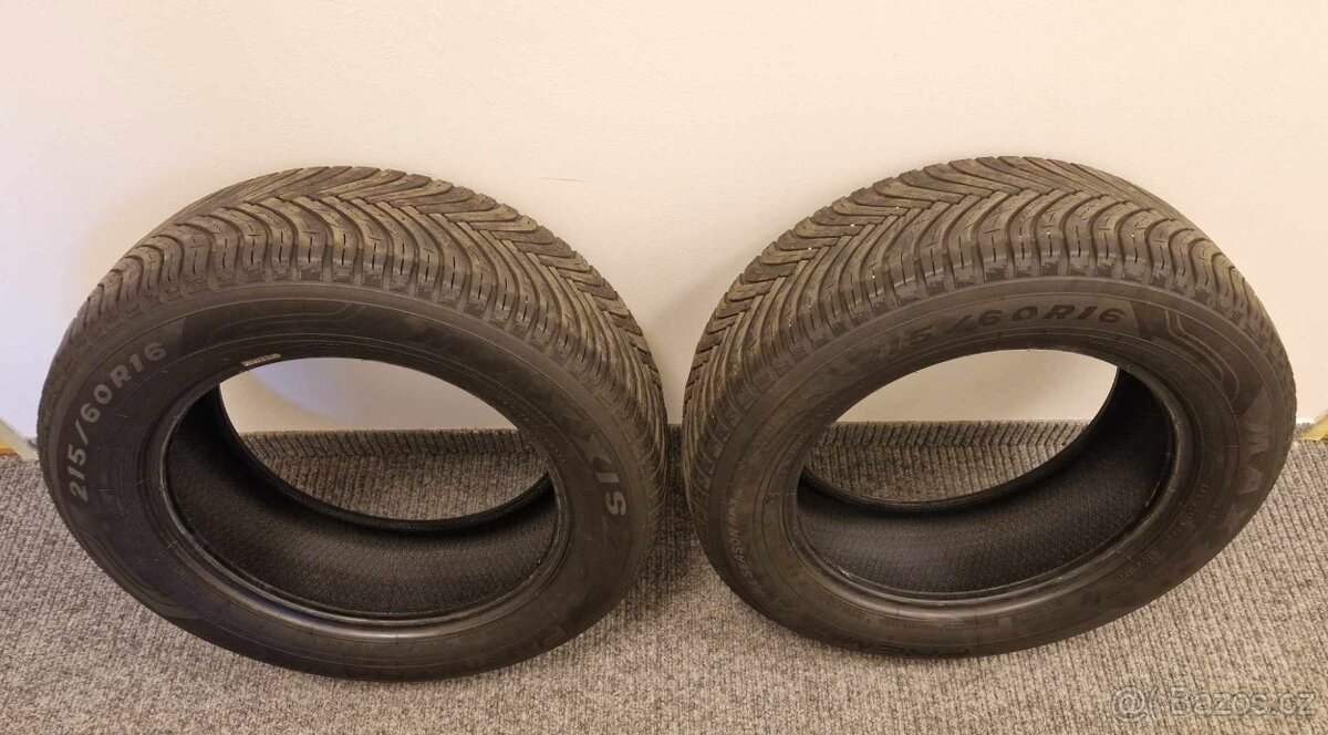 2x Pneu R16 215/60 16" univerzální - prodej