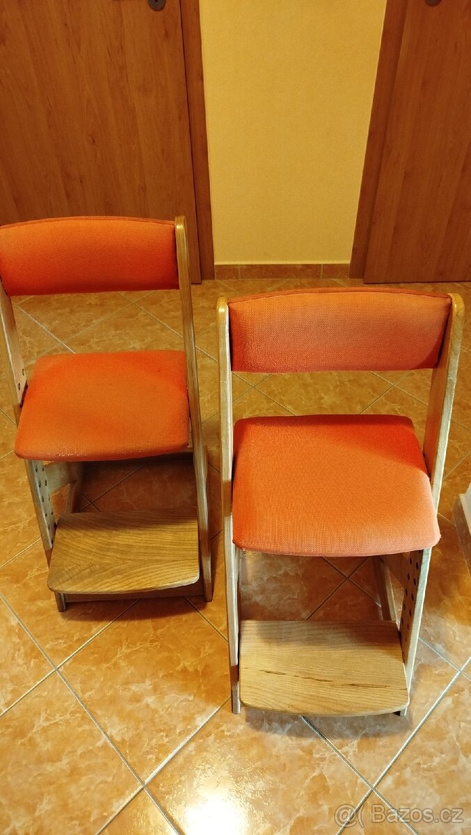 Rostoucí jídelní židle