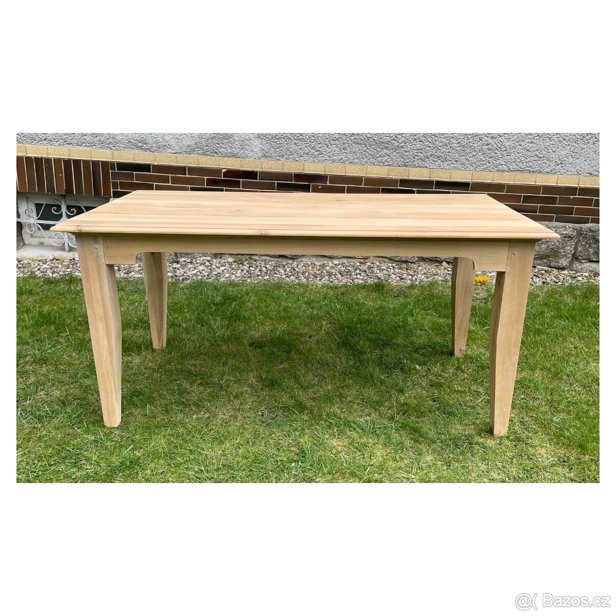 Masivní jídelní stůl Fany – dubový, přírodní, 160 × 80 cm