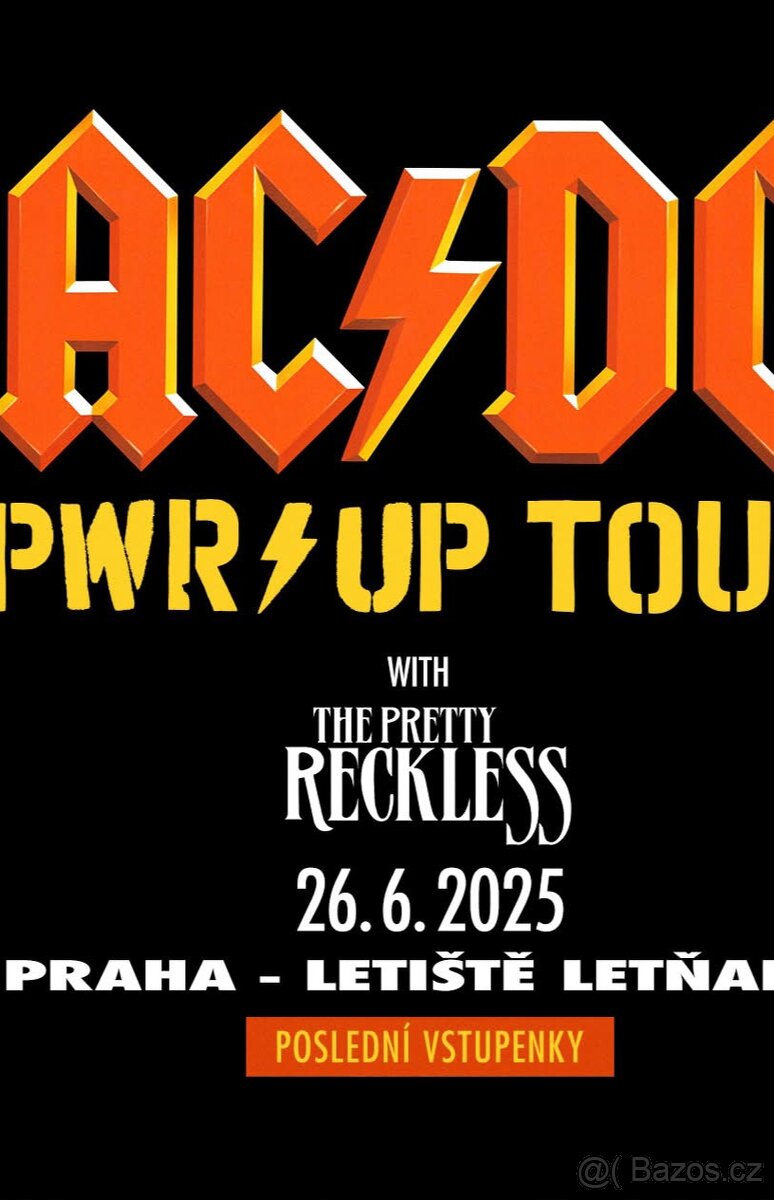 Prodám vstupenku na AC/DC