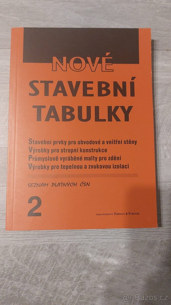 NOVÉ STAVEBNÍ TABULKY 2
