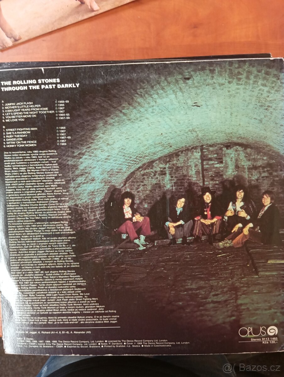 LP -  The rolling stones- Through the past darkly