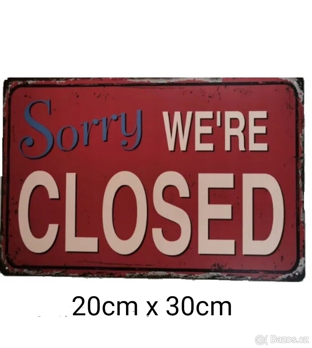 Kovové retro cedule