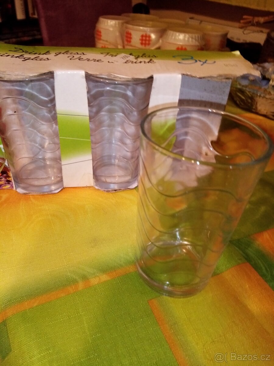 3 nové sklenky