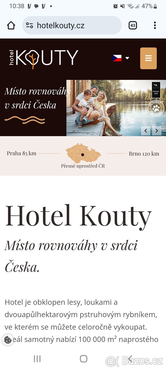 Resort Kouty - wellness pobyt