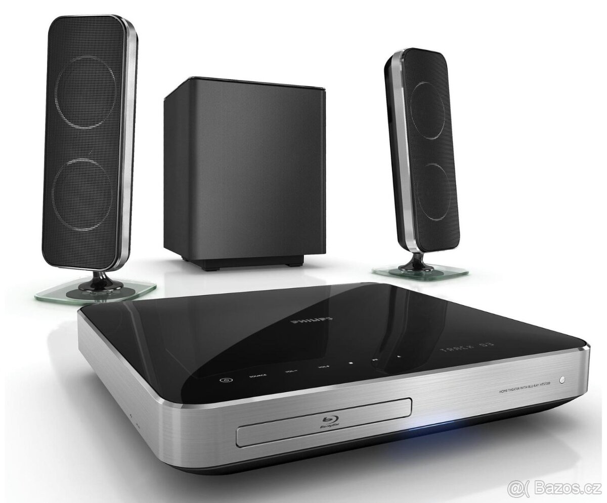 Prodám na díly domácí kino 2.1. PHILIPS HTS7200/12