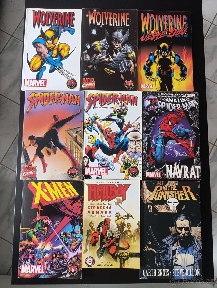 Marvel komiksy – Wolverine, Spider-Man, X-Men, Hellboy, Puni