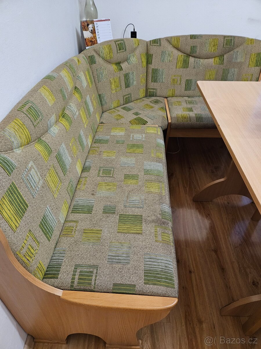 Rohová lavice+židle