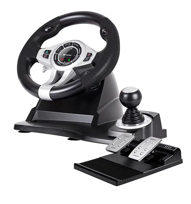 Herní volant s pedály a řazením Tracer ROADSTER PC PS3 PS4