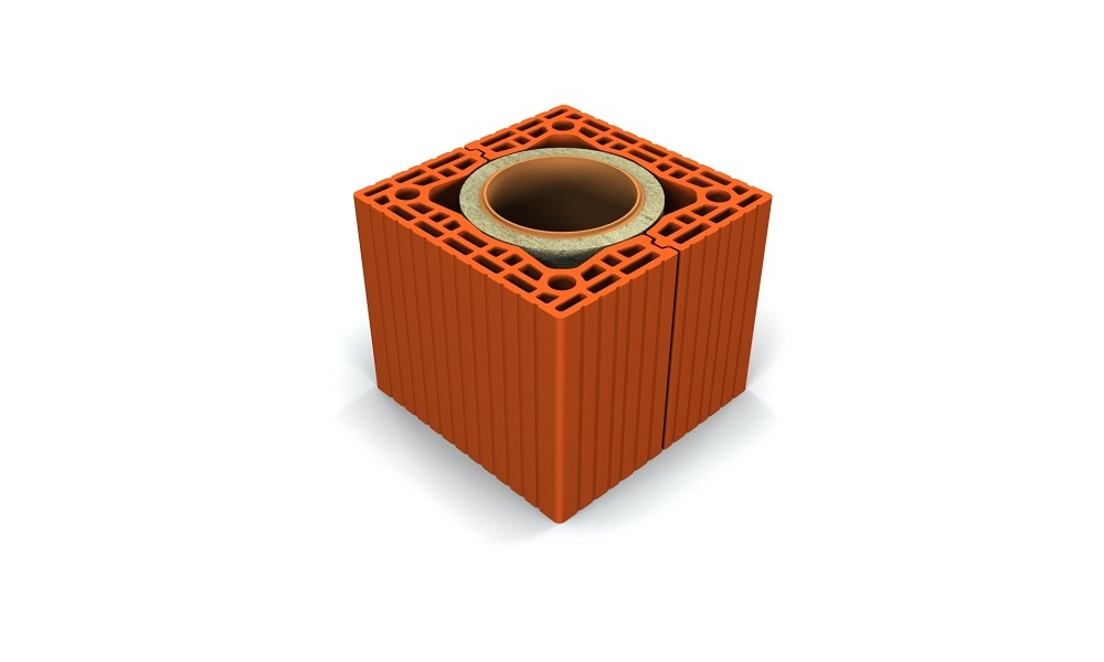 Nový keramický komín 6 m, průměr 200 mm
