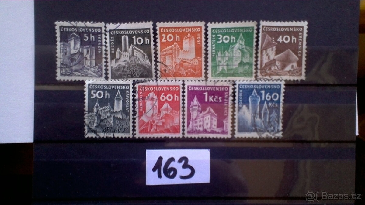 poštovní  známky č.163