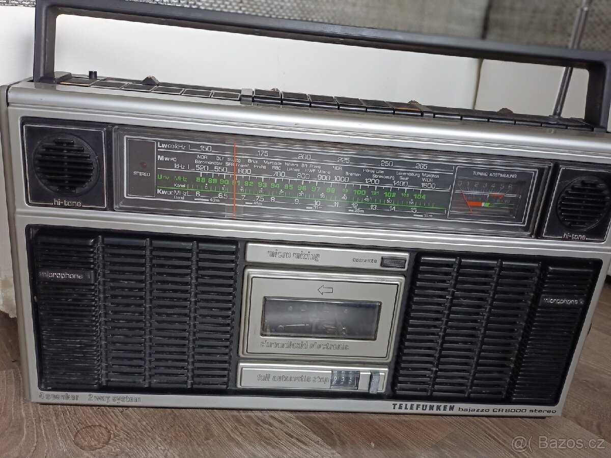Telefunken CR8000 bajazzo radiomagnetofon boombox retro