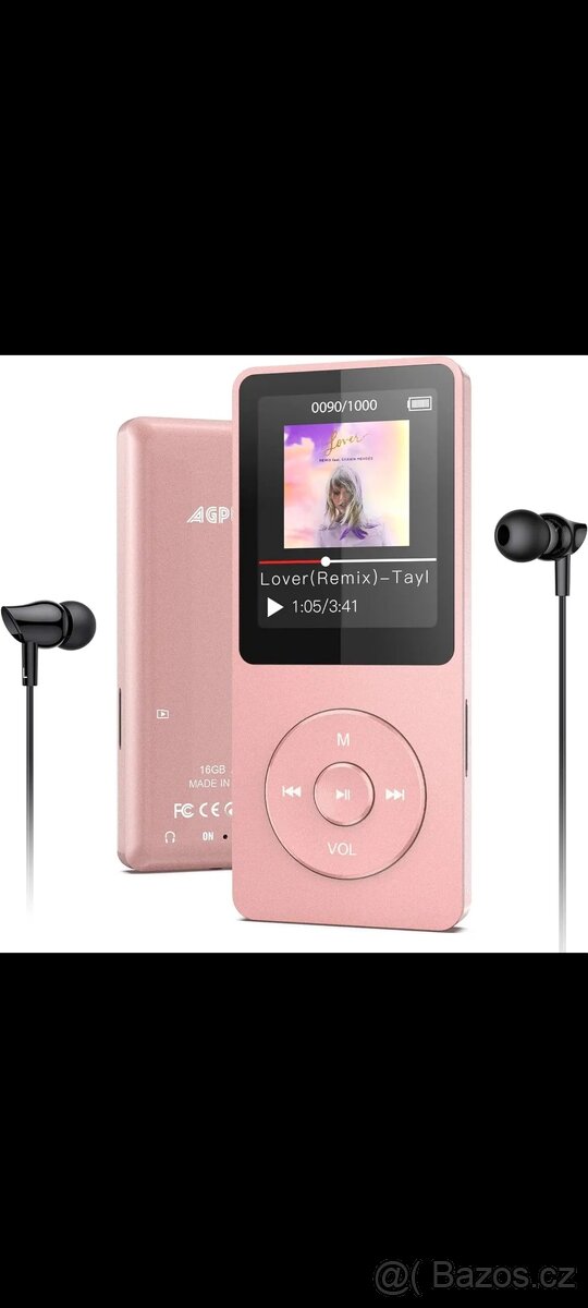 MP3 přehrávač AGPTEK A02T, 16gb