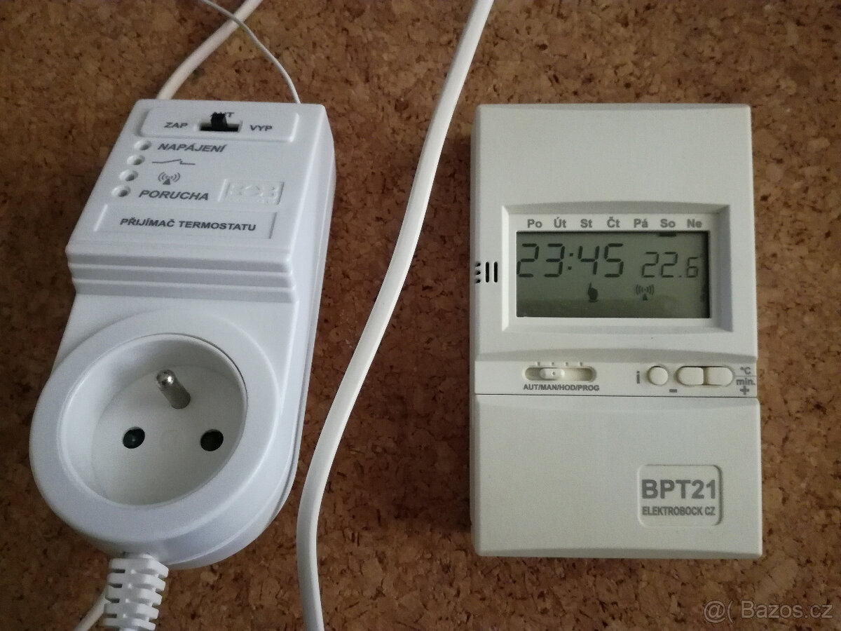 Bezdrátový termostat elektrobock BPT21