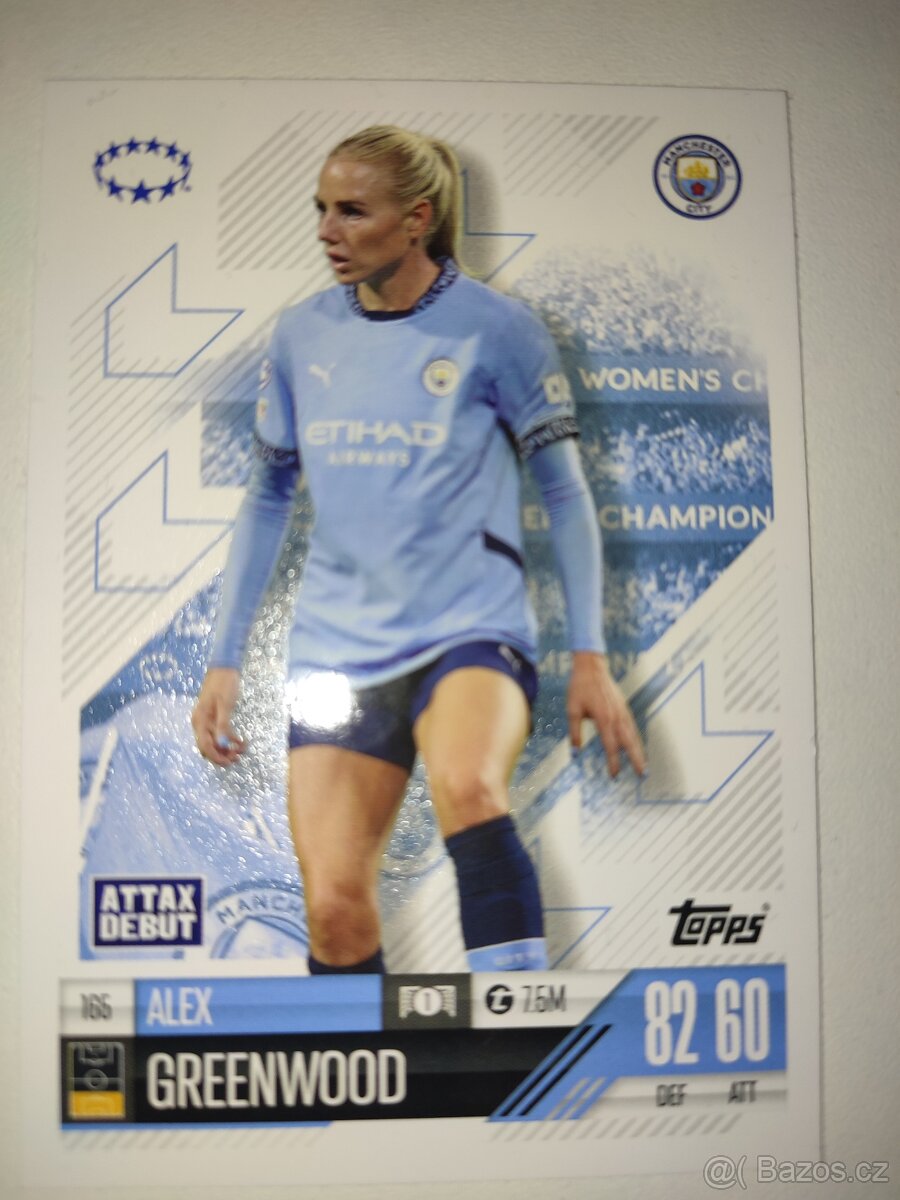 FOTBALOVÉ KARTIČKY TOPPS ATTAX EXTRA 2025/25 UWCL