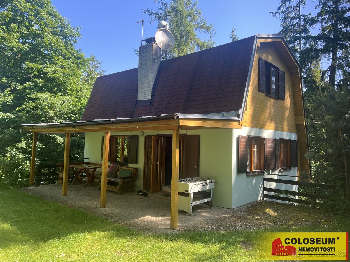 Oslnovice, chata 3+1, 120 m2, dřevěný altán, sklep – chata