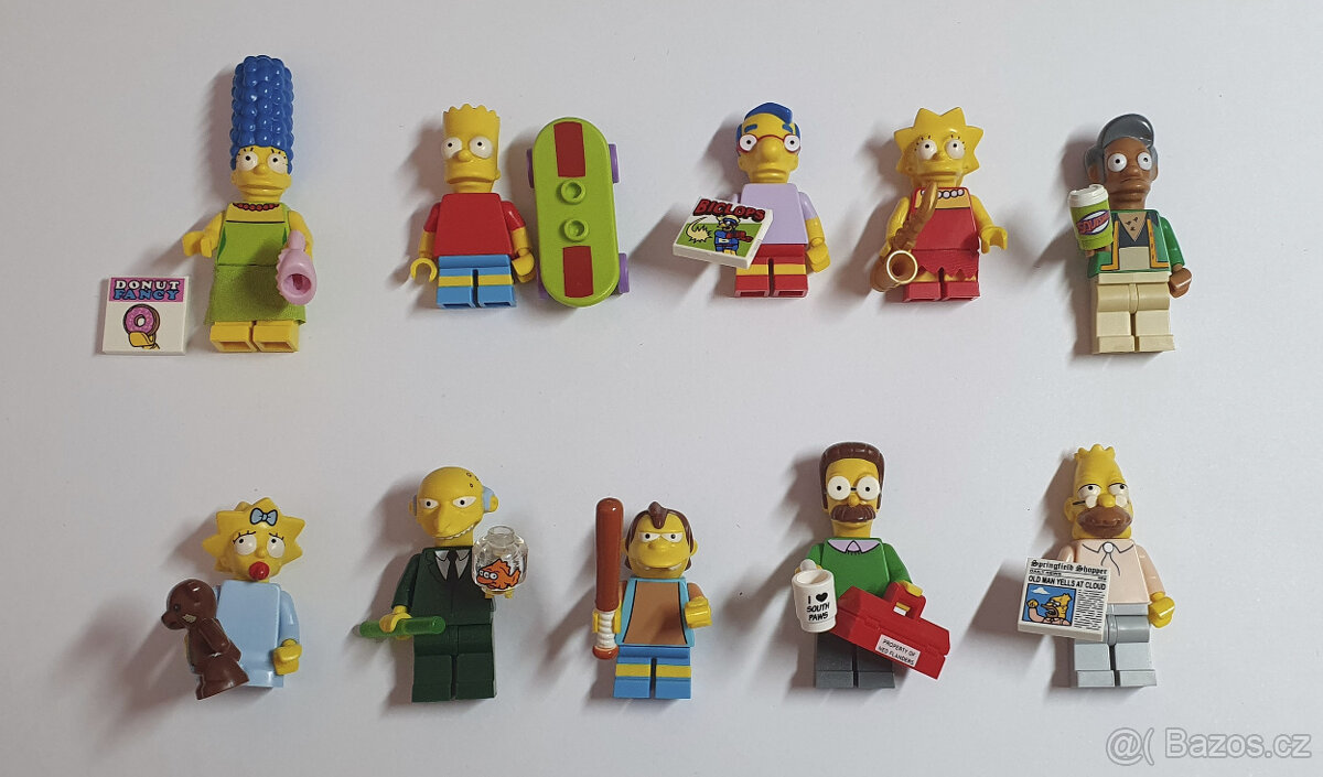 Lego Minifigurky The Simpsons 1.+2. série KOMPLET