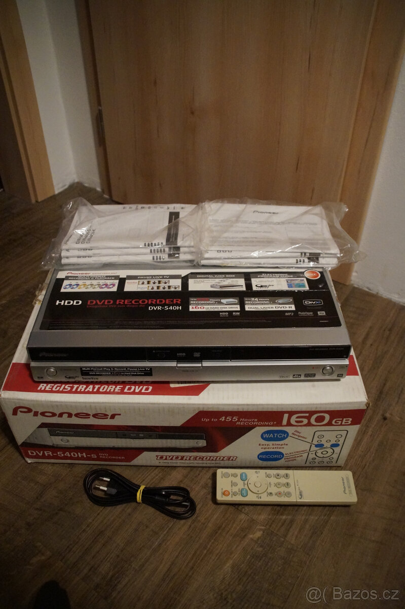 DVD recorder Pioneer DVR 540 H kompletní balení