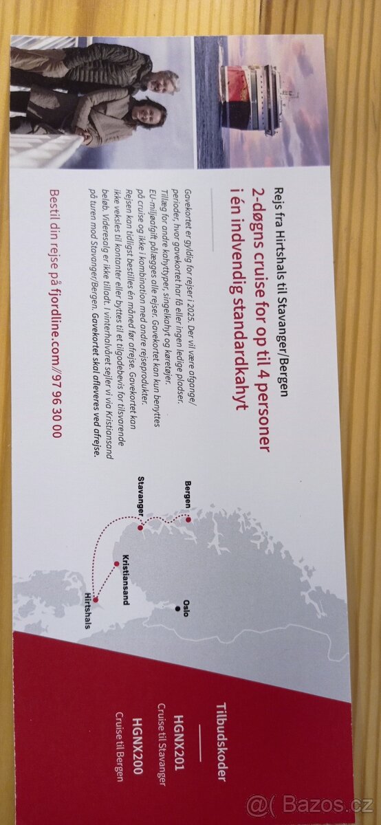 Plavba z Hirtshals do Stavanger/Bergen