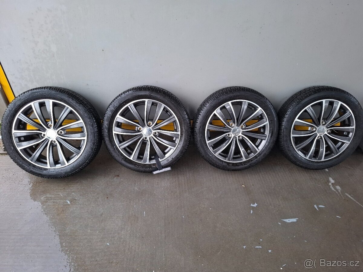Alu disky 4x100 r15 Ligier letní pneumatiky155/60 r15