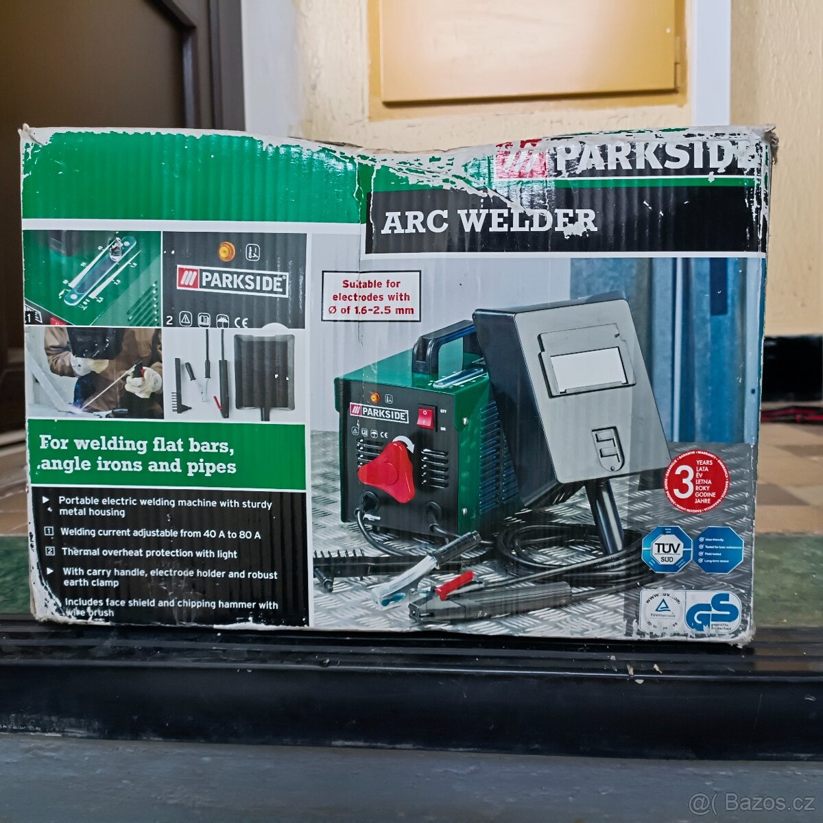 svářečka Parkside použití jen dvakrát plně funkční 40A-80A