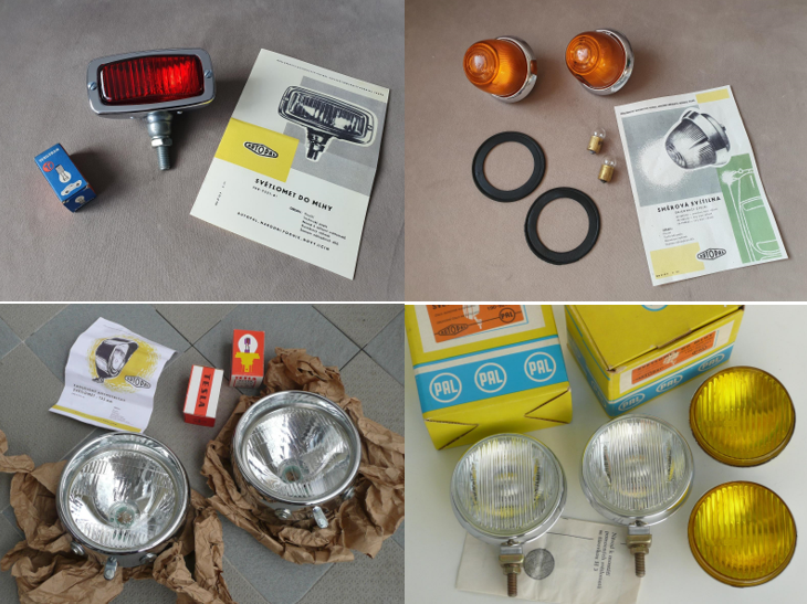 mlhová světla mlhovka blinkry Škoda Spartak Octavia Felicia