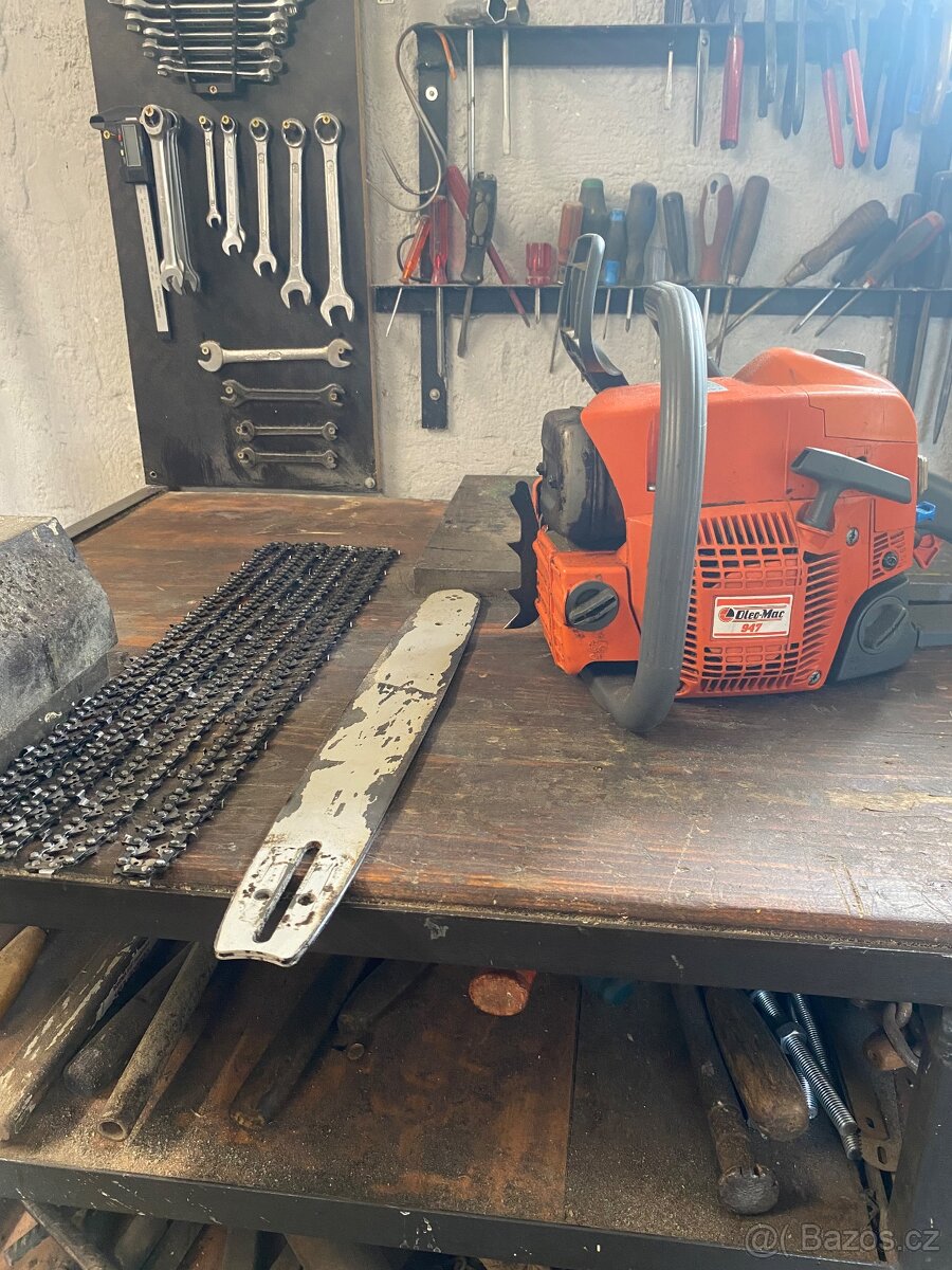2 motorové pily oleo mac 947/952