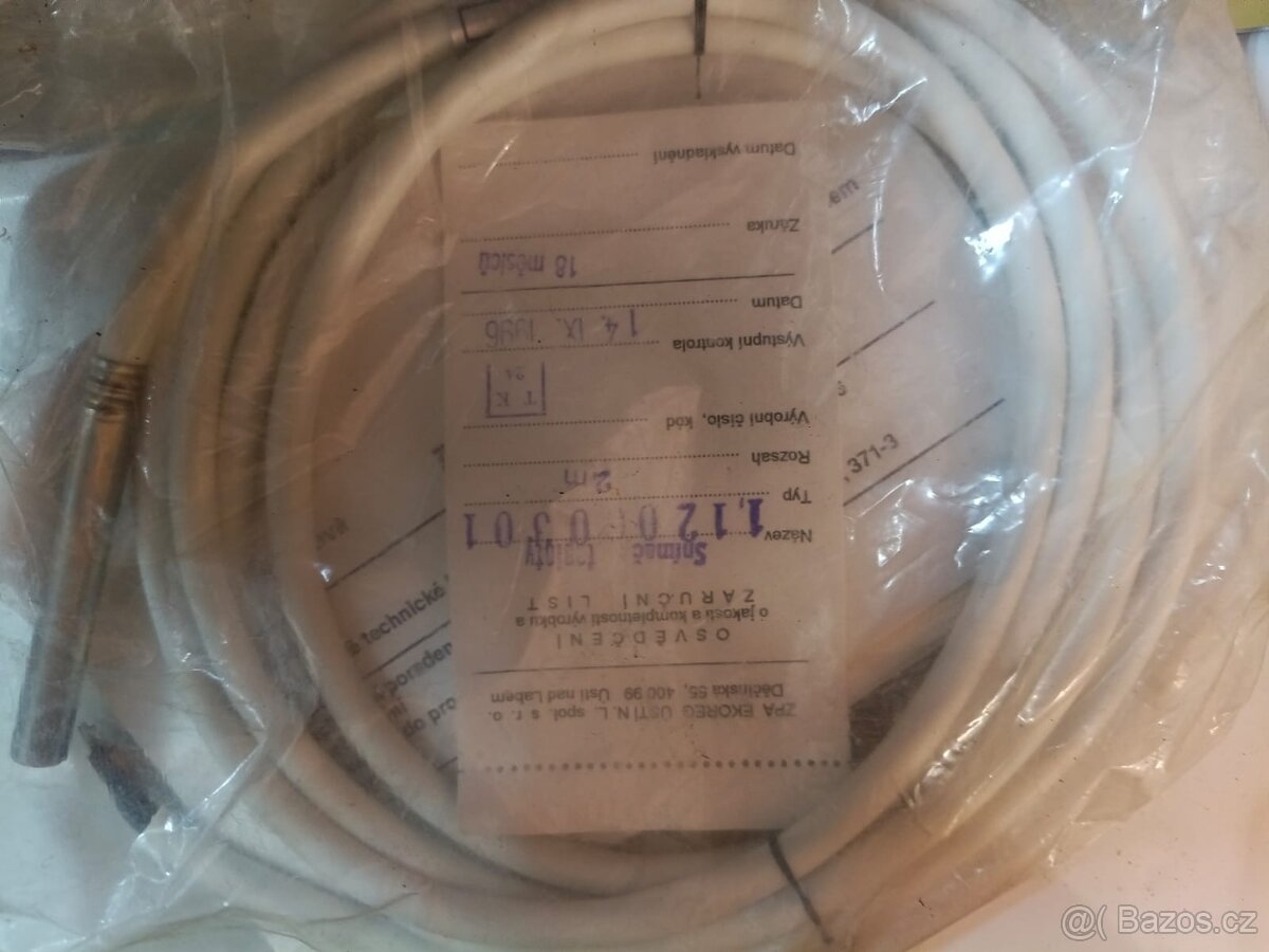 2x Snímač teploty Pt100 (typ 11206) – Nové, ZPA Ekoreg