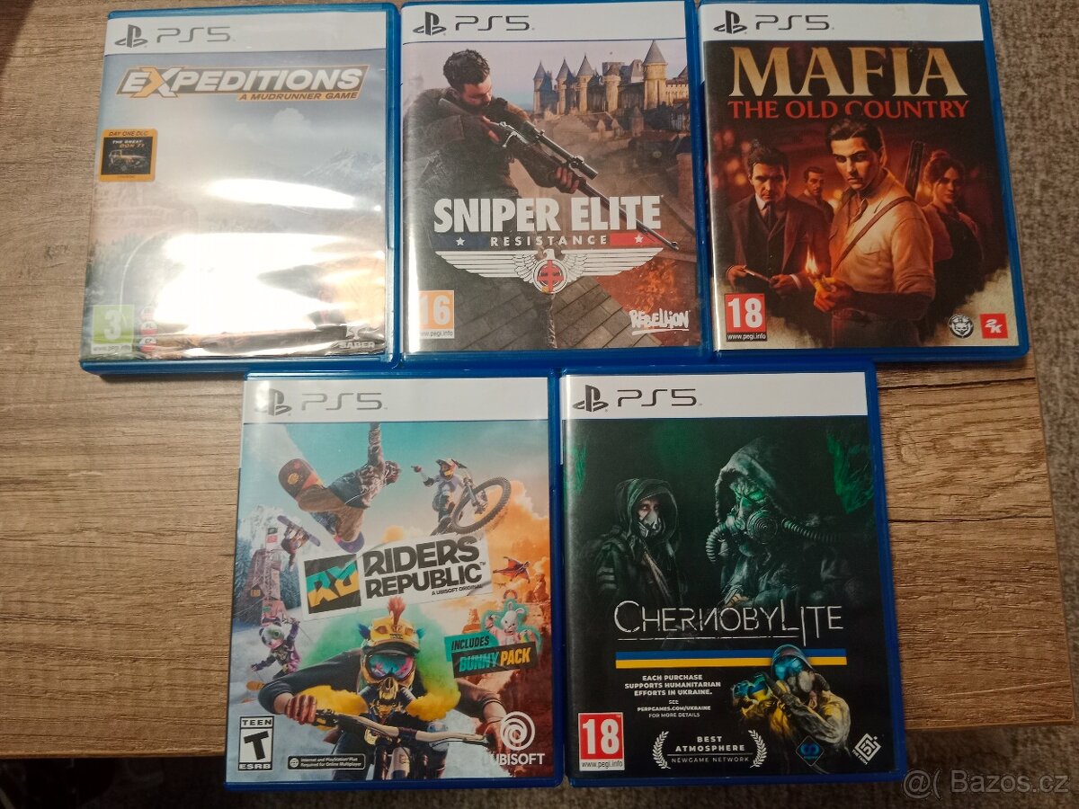 Prodám hry na PS 5