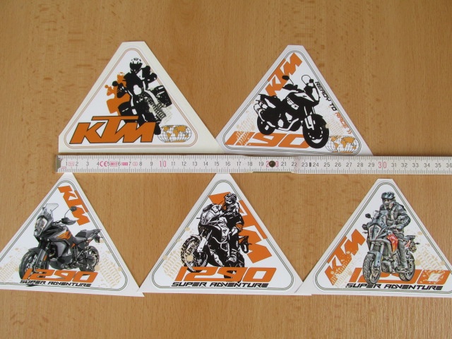Samolepka trojúhelník KTM