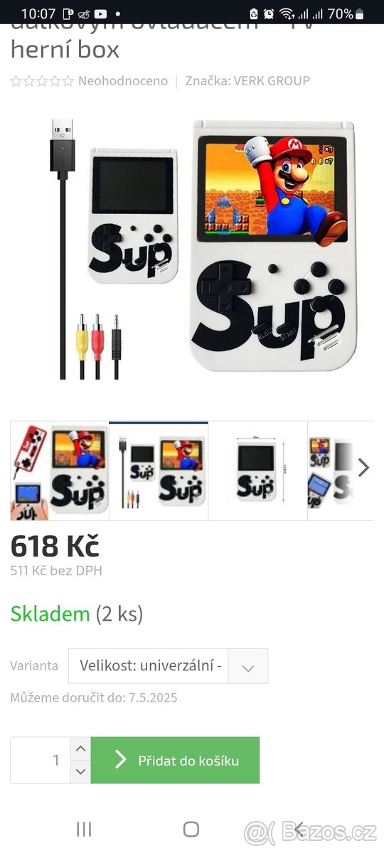 Retro nová herní konzole