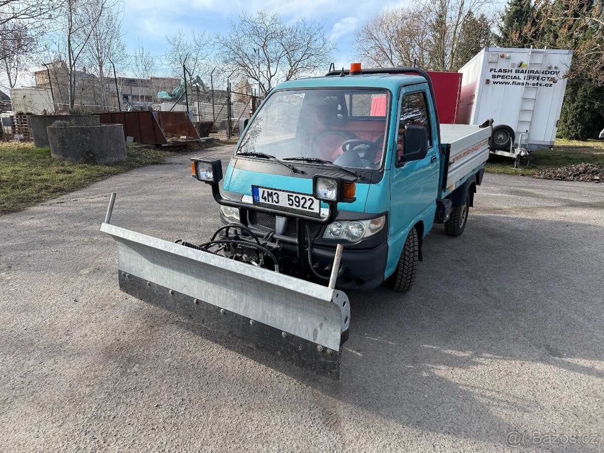 Piaggio Porter, 4x4, sklápěč, radlice