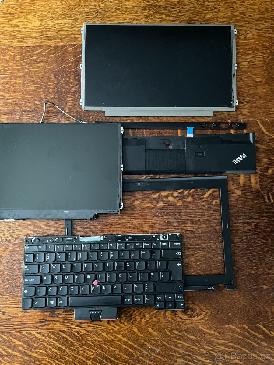 Lenovo X230, X230i díly, display, klávesnice, touchpad