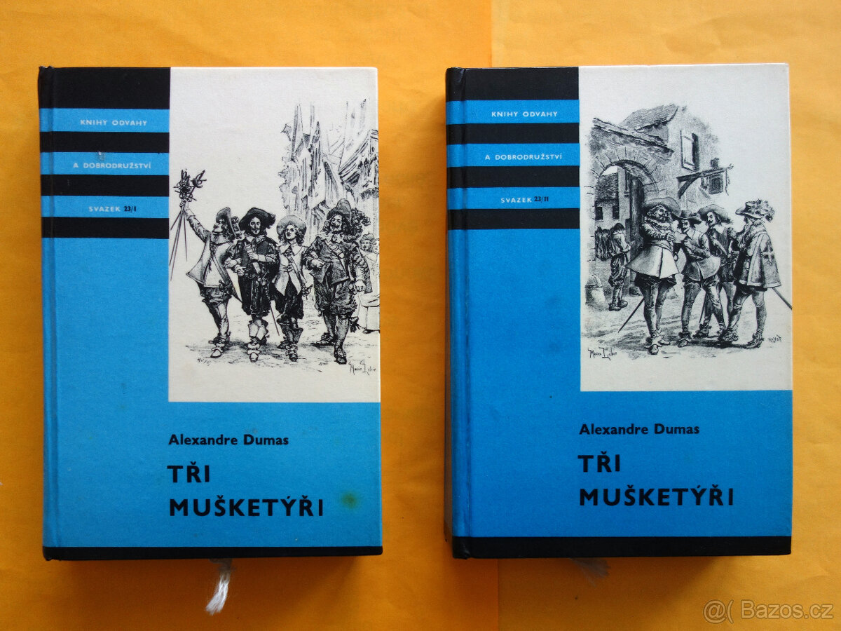 Alexandre Dumas - Tři mušketýři /KOD 23/ I+ 23/II / TOP stav