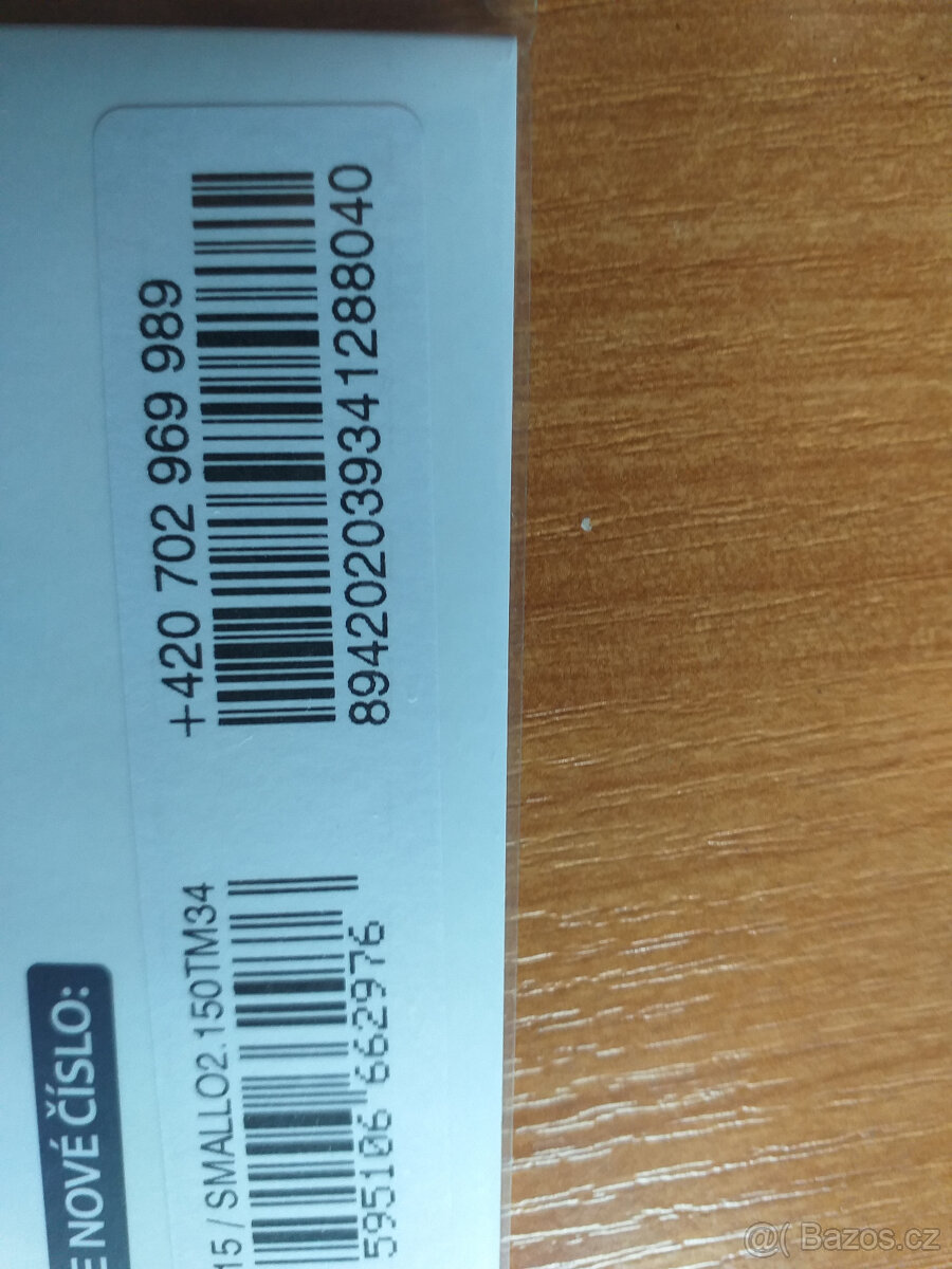 VIP SIM hezké číslo ...969 989