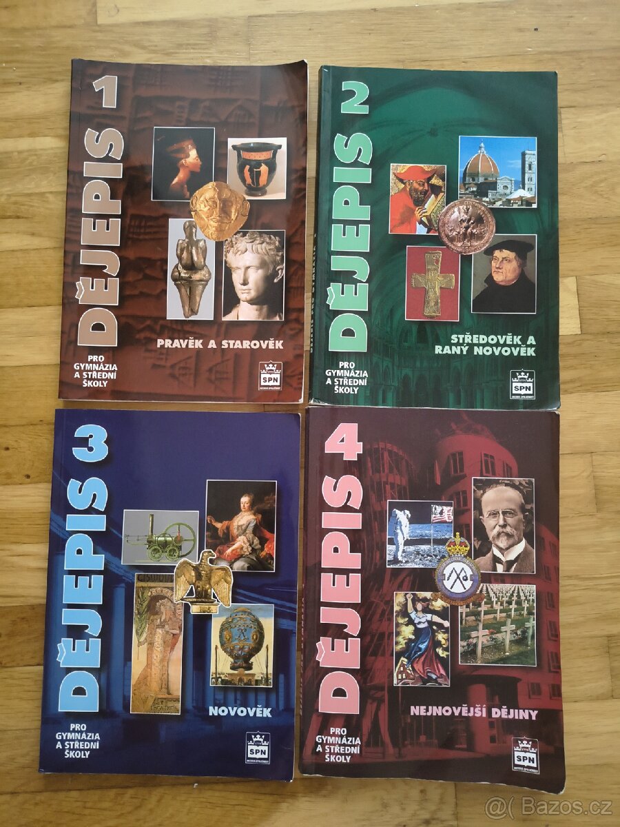 Učebnice dějepisu 1,2,3,4