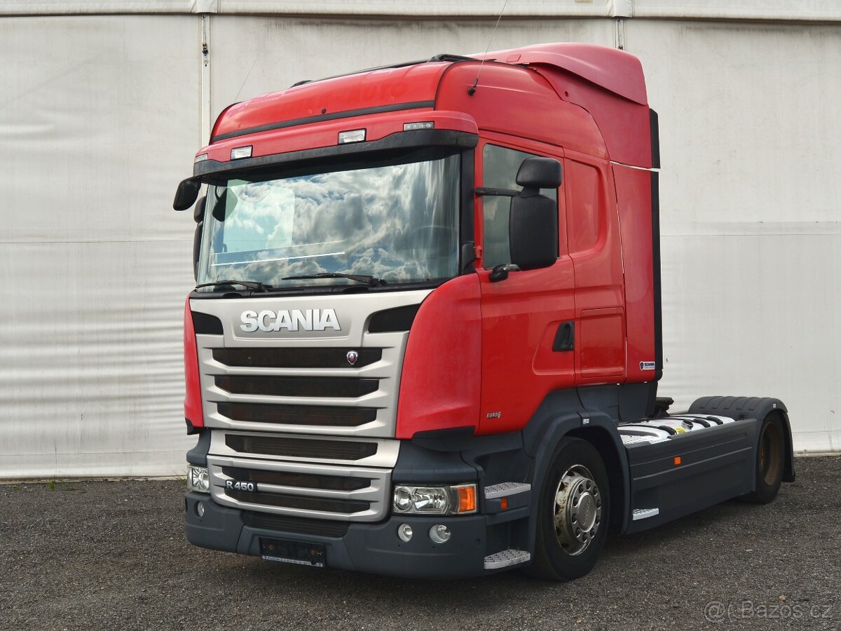 SCANIA R 450 E6, retarder, lowdeck - tahač