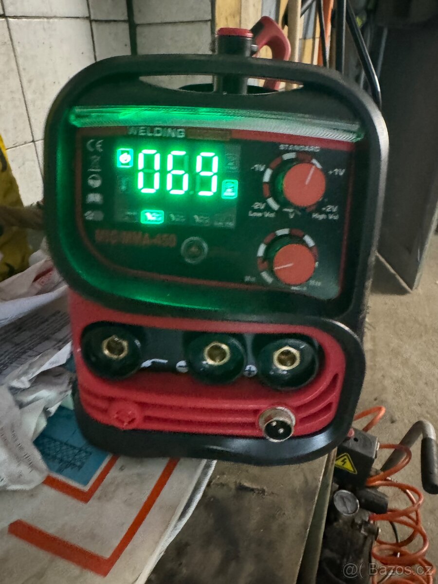 SVAŘOVAČ 450A invertorový MIGOMAT MMA MIG IGBT LCD FLUX 230V