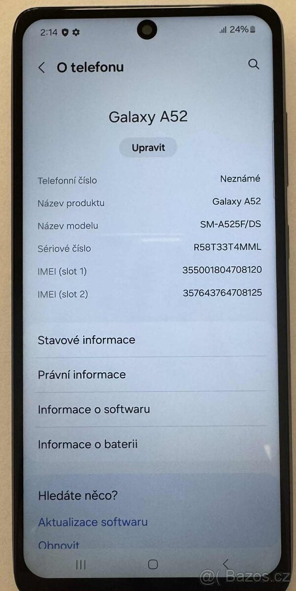 Samsung Galaxy A52 128GB Awesome Blue