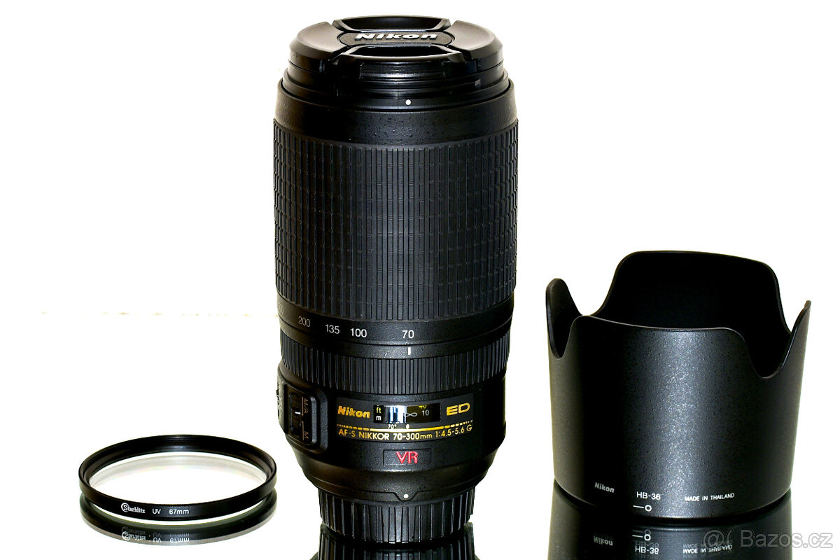 Nikon AF-S Nikkor 70-300mm VR + UV filtr TOP STAV