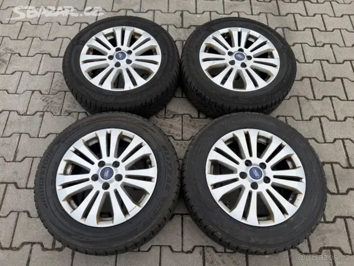 4x al kola 5x108 16 + pneu zimní 205/60 R16