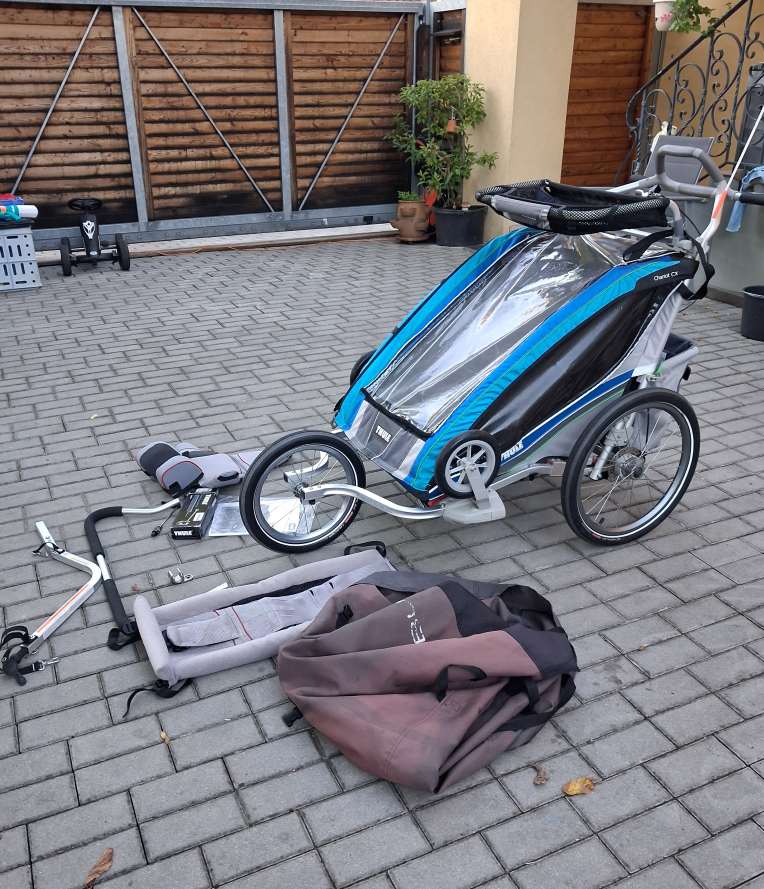 THULE CX2 vozík a kočárek pro 2 děti