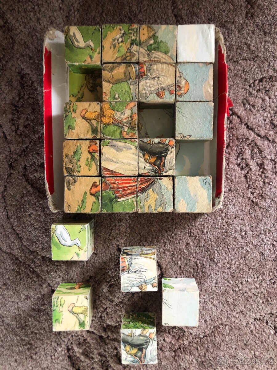 Retro kostky, kubus, Kvěchová-Budulínek