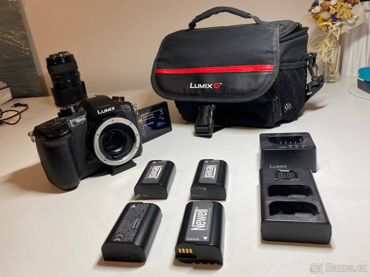 Panasonic Lumix GH5 II – JAKO NOVÝ + Speedbooster EF-M2