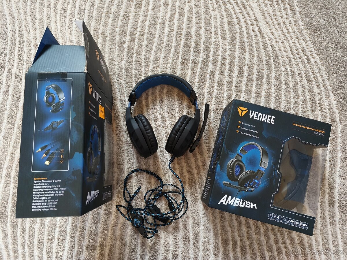Herní sluchátka Yenkee Ambush