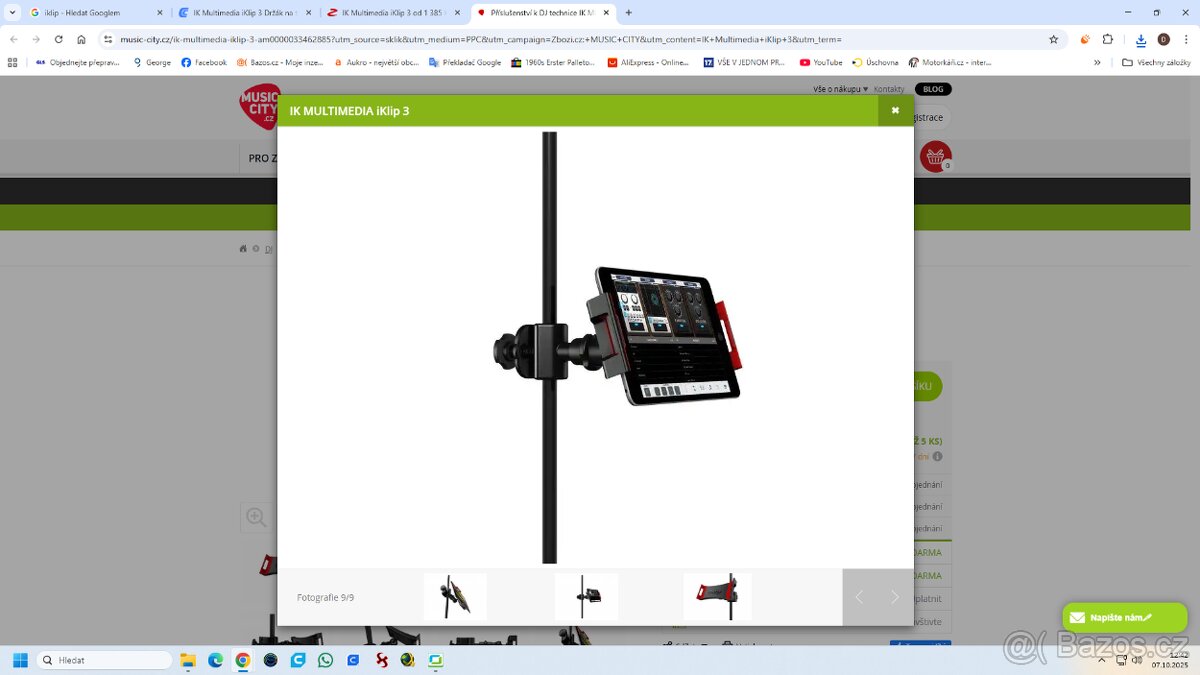 Držák na tablet iKlip 3 pro iPad